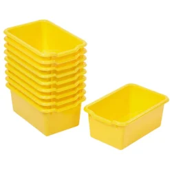 Scoop Front Storage Bins, Multipurpose Organization, 10-Pack
