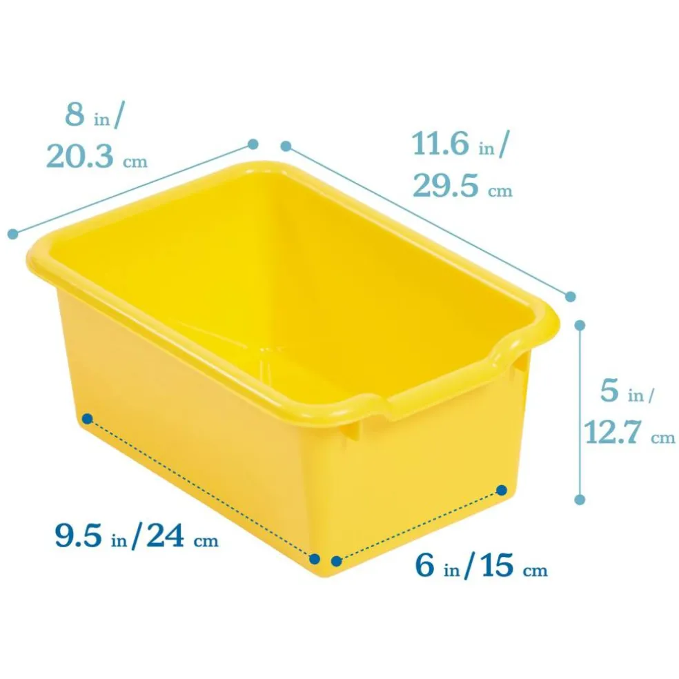 Scoop Front Storage Bins, Multipurpose Organization, 10-Pack