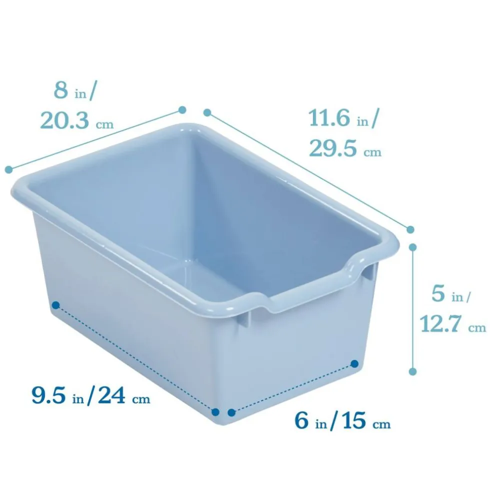 Scoop Front Storage Bins, Multipurpose Organization, 10-Pack