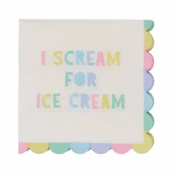 Scream for Ice Cream Paper Beverage Napkins, 20ct. by Celebrate It™