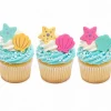 Sea Life Royal Icing Decorations – Edible Ocean Cake & Cupcake Toppers, 6 Count