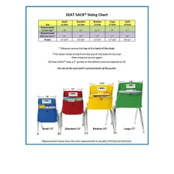 Seat Sack® Large 17" Red Chair Pockets, 2ct.