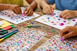 Self-Adhesive Gem Sticky Jewel Stones Assorted Shapes & Colors – 2700+ Pieces | Rhinestone Craft Stickers for Kids Crafts, Decorations & DIY Projects