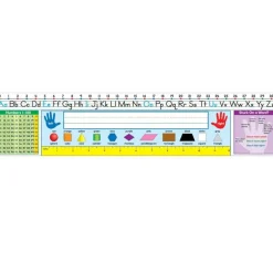 Self-Adhesive Traditional Manuscript Nameplates, Grades 1-2, Pack of 30