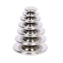Sensory Reflective Silver Buttons - Set of 7