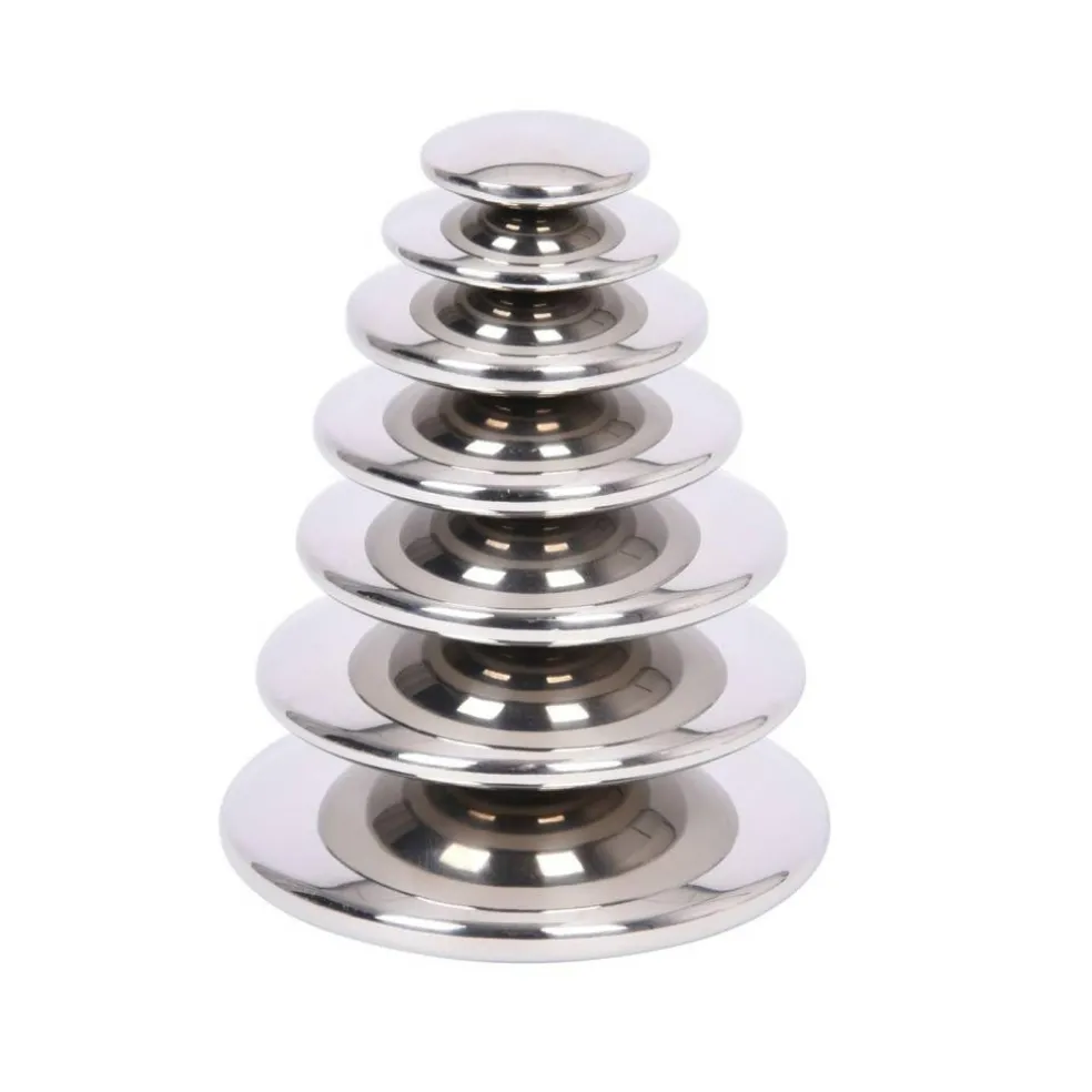 Sensory Reflective Silver Buttons - Set of 7