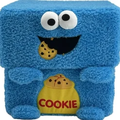 Sesame Street: Storables 10" Box - Cookie Monster - Character Themed Bin, Fabric Storage Container, Opening Top Lid, Holds Toys Books & More, Licensed