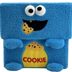 Sesame Street: Storables 12" Box - Cookie Monster - Character Themed Bin, Fabric Storage Container, Opening Top Lid, Holds Toys Books & More, Licensed