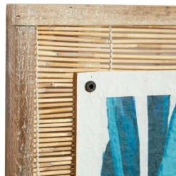 Set of 2 Blue Sea Grass Eclectic Botanical Wall Decor, 29