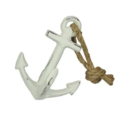 Set of 2 Cast Iron Ship Anchor Bookends Nautical Home Decor Sculptures