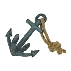 Set of 2 Cast Iron Ship Anchor Bookends Nautical Home Decor Sculptures