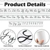 Set of 9 Cursive Writing Bulletin Board Cursive Alphabet Wall Strip (Simple Line)