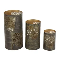 Set of 3 Metal Eclectic Lantern, 6