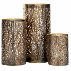 Set of 3 Metal Eclectic Lantern, 6