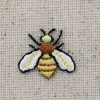 Set of 3, Mini Hornet, Yellow Jacket, Bee, Embroidered Iron on Patch
