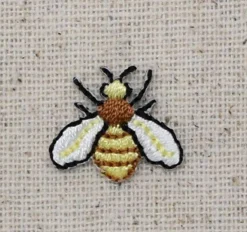 Set of 3, Mini Hornet, Yellow Jacket, Bee, Embroidered Iron on Patch
