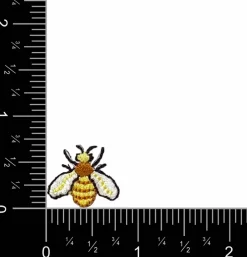Set of 3, Mini Hornet, Yellow Jacket, Bee, Embroidered Iron on Patch