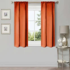 Set of 2 Panel Blackout Curtains Set, Durable Polyester Window Drapes with Thermal Insulation and Noise Reducing Features