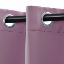 Set of 2 Panel Blackout Curtains Set, Durable Polyester Window Drapes with Thermal Insulation and Noise Reducing Features