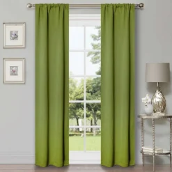 Set of 2 Panel Blackout Curtains Set, Durable Polyester Window Drapes with Thermal Insulation and Noise Reducing Features