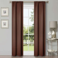 Set of 2 Panel Blackout Curtains Set, Durable Polyester Window Drapes with Thermal Insulation and Noise Reducing Features