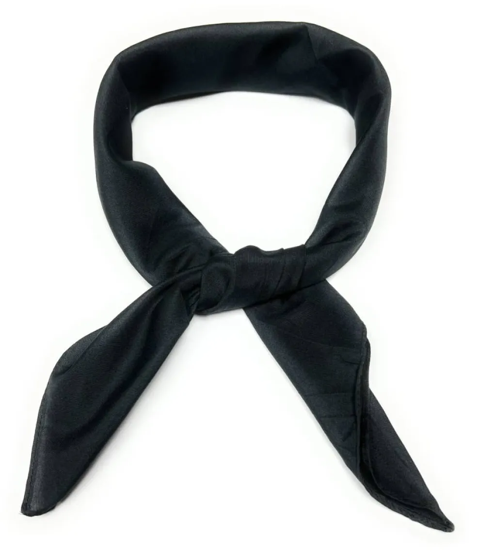 Set of 7 Solid Ribbon Scarves, Head Neck Pocket Square Scarf