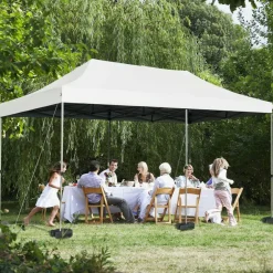 Set of 8 Tent Portable Weight Plates for Canopy Poles Water or Sand Fill Weather Resistant Design
