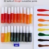 27 Sets Fall Leaf Suncatcher Craft Kit – DIY Window Art Painting Set with Maple, Oak & Autumn Leaf Designs | Includes Paints, Beads, Brushes, Hooks & Strings for Kids Classroom, Thanksgiving & Harvest Activities