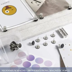 20 sets magnetic pushpins thumbtacks for walls and bulletin boards