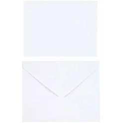 10 Sets of White Flat Cards & Envelopes by Recollections™, 4.25