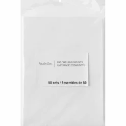 50 Sets of White Flat Cards & Envelopes by Recollections™, 5