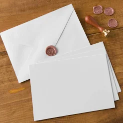 10 Sets of White Flat Cards & Envelopes by Recollections™, 5