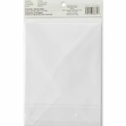 10 Sets of White Flat Cards & Envelopes by Recollections™, 5