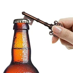 50 Sets Vintage Key Bottle Openers, Wedding Favor Souvenir Gift for Guests with Escort Card Thank You Tag Pillow Box and Jute Rope (White Lace)
