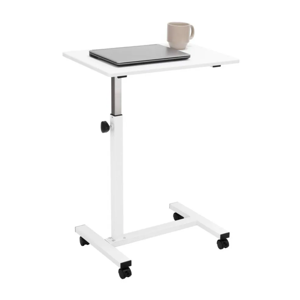 Seville Classics airLIFT Height Adjustable Mobile Rolling Laptop Cart Desk