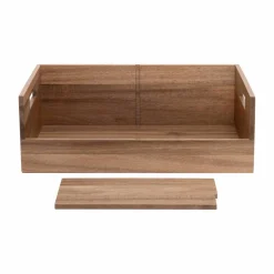 Seville Classics Large Acacia Desktop Organizer