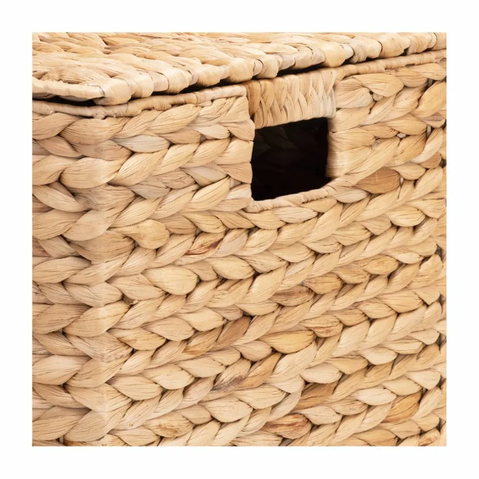 Seville Classics Medium Water Hyacinth Bin with Lid