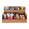 Seville Classics Small Acacia Desktop Organizer