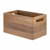 Seville Classics Small Acacia Bin