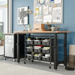 Seville Classics 4-Tier NSF 9-Bin Rack, 36" W x 14" D x 31" H