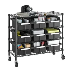 Seville Classics 4-Tier NSF 9-Bin Rack, 36