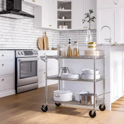 Seville Classics 3-Tier NSF Utility Cart, 35.9