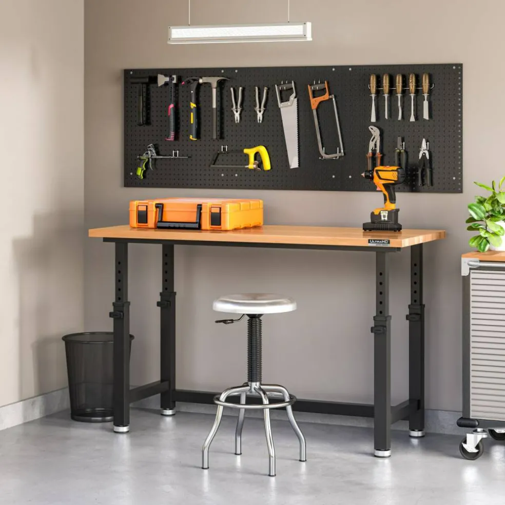 Seville Classics UltraHD 2-Piece Pegboard Set w/ 23 Piece Hook Assortment