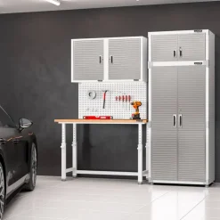 Seville Classics UltraHD 2-Piece Pegboard Set w/ 23 Piece Hook Assortment