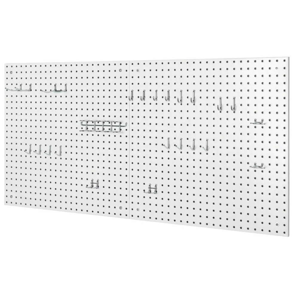 Seville Classics UltraHD 2-Piece Pegboard Set w/ 23 Piece Hook Assortment