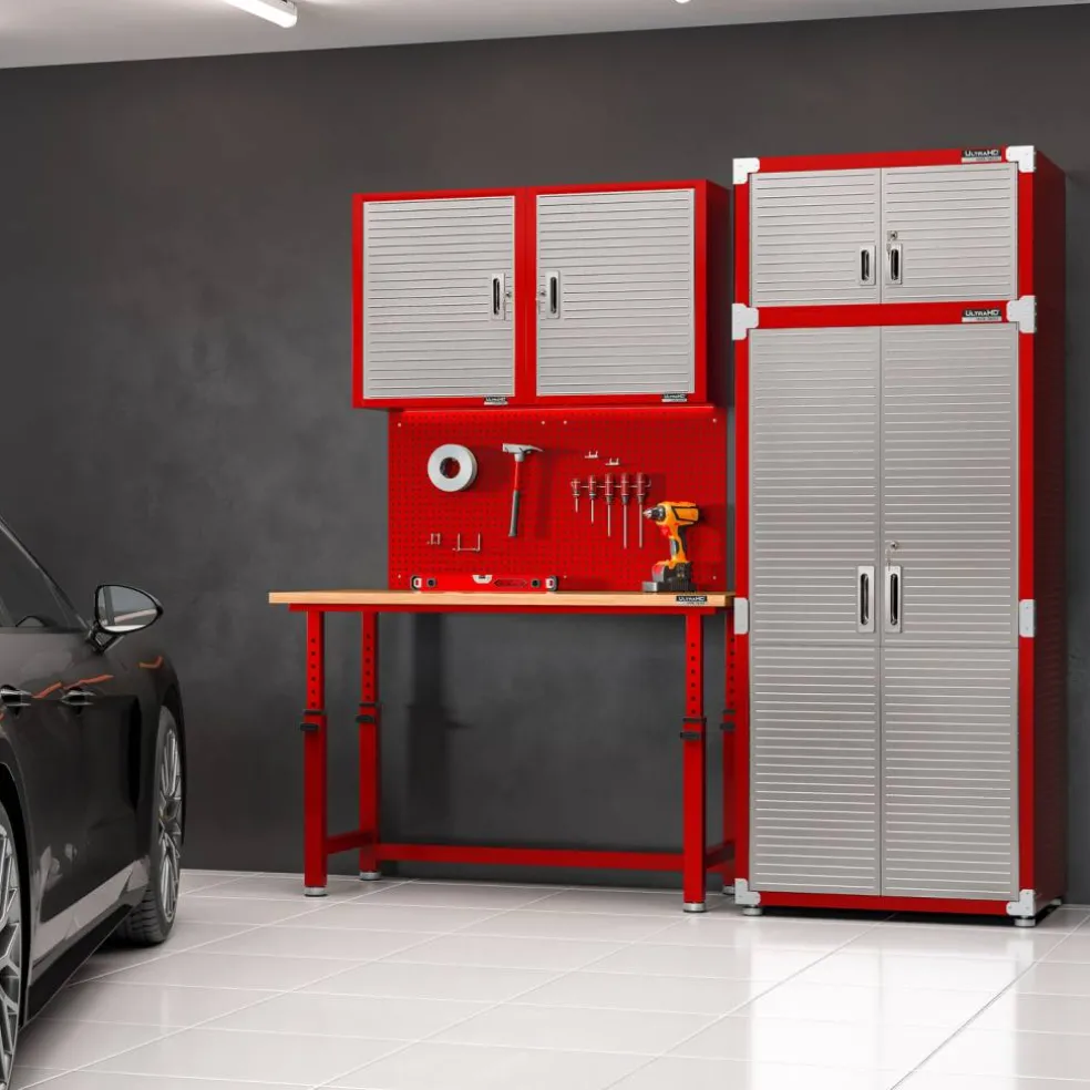 Seville Classics UltraHD 2-Piece Pegboard Set w/ 23 Piece Hook Assortment