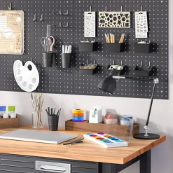 Seville Classics UltraHD 2-Piece Pegboard Set w/ 23 Piece Hook Assortment