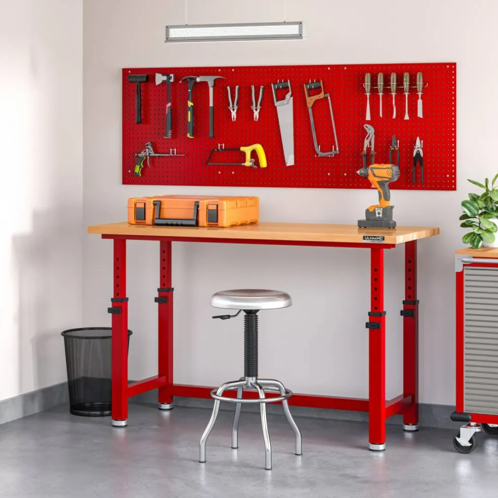 Seville Classics UltraHD 2-Piece Pegboard Set w/ 23 Piece Hook Assortment