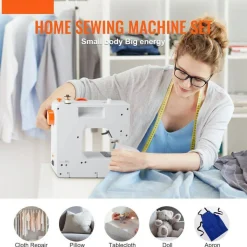 Sewing Machine 38 Stitch Portable With Extension Table Foot Pedal And Light For Beginners Home Sewing