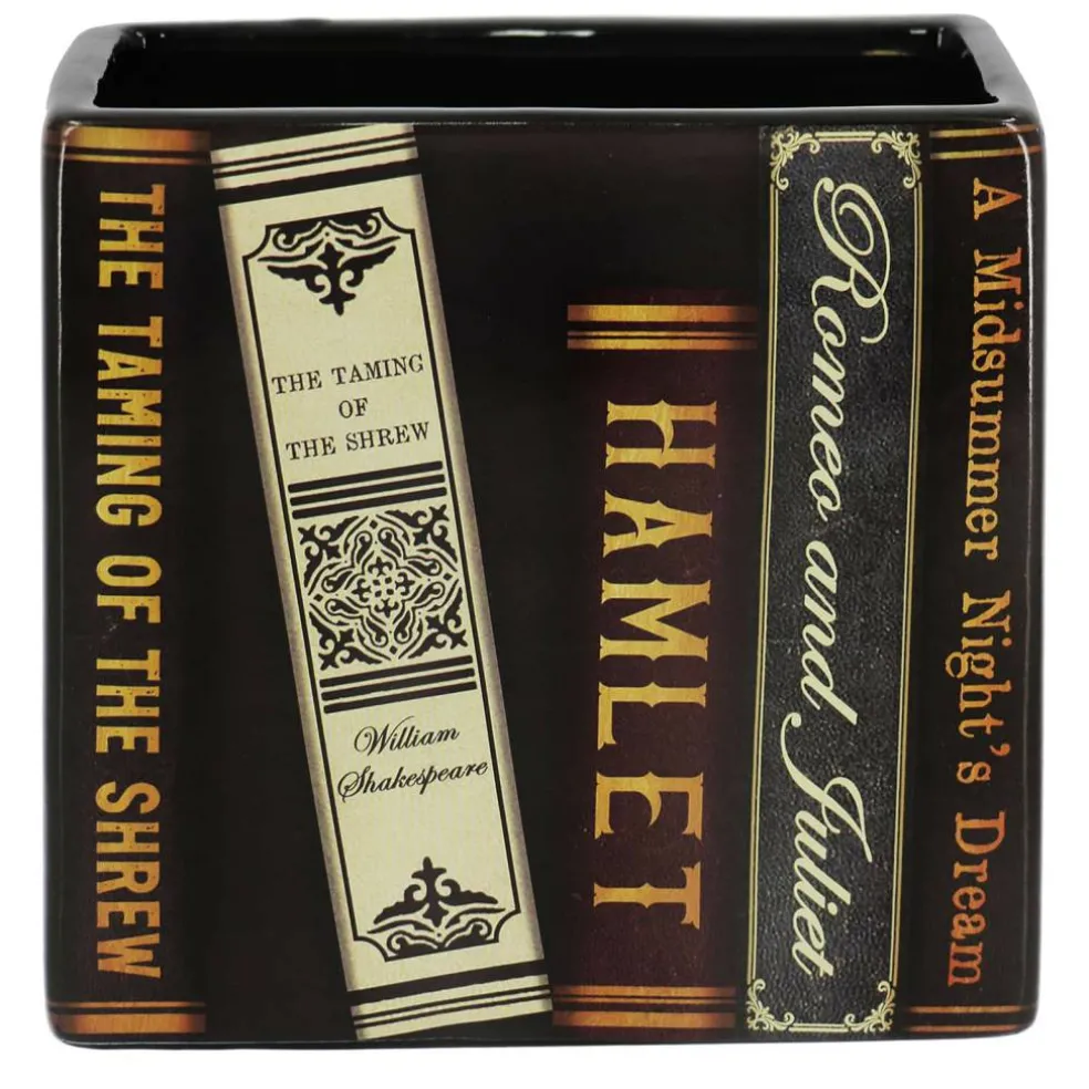 5.5" Shakespeare Classics Decorative Ceramic Tabletop Container by Ashland®